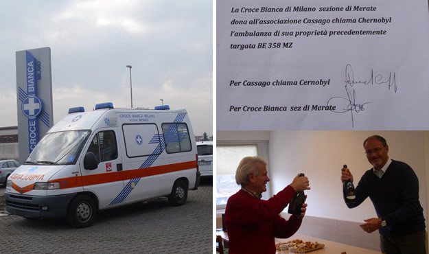 La Croce Bianca Merate dona un'ambulanza all'ospedale di Nizhyn (Ucraina)